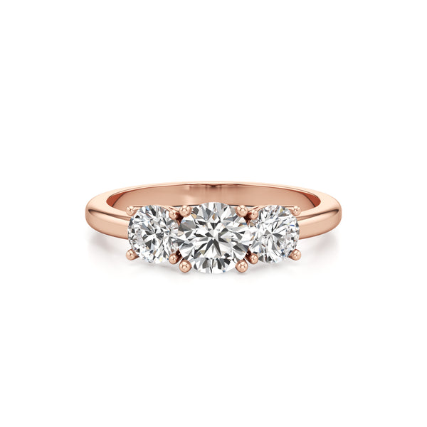 Trio Solitaire Diamond Ring