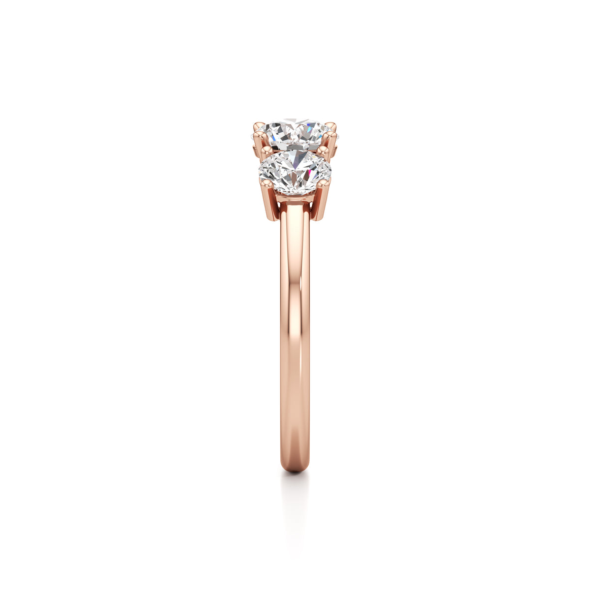 Trio Solitaire Diamond Ring