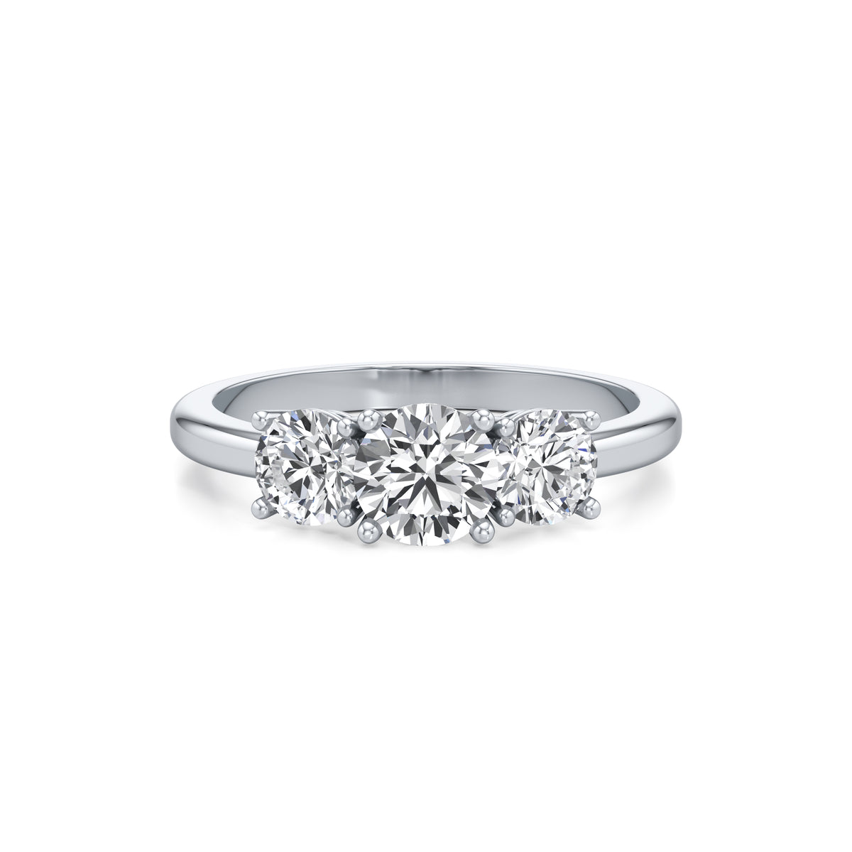 Trio Solitaire Diamond Ring