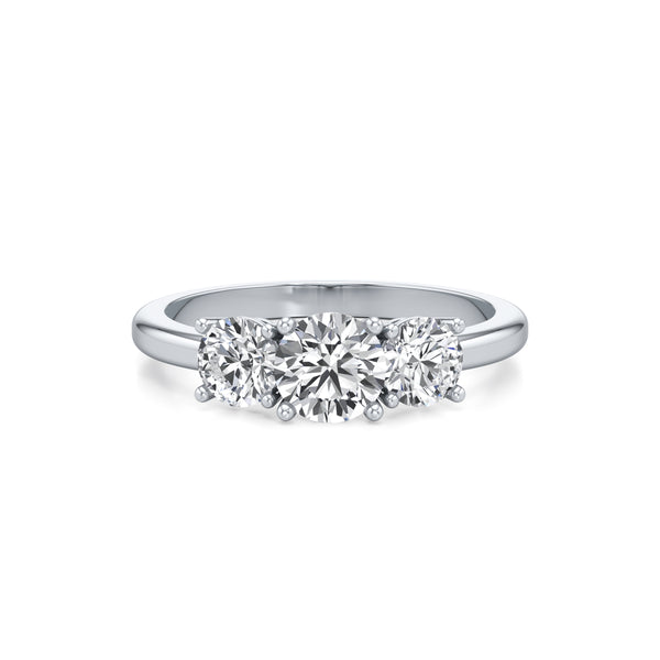 Trio Solitaire Diamond Ring