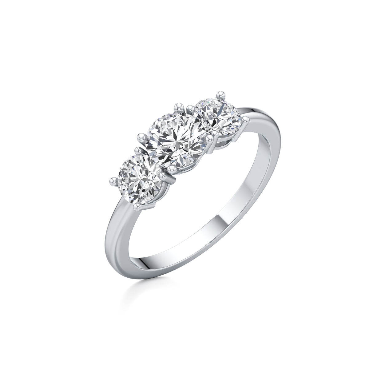 Trio Solitaire Diamond Ring