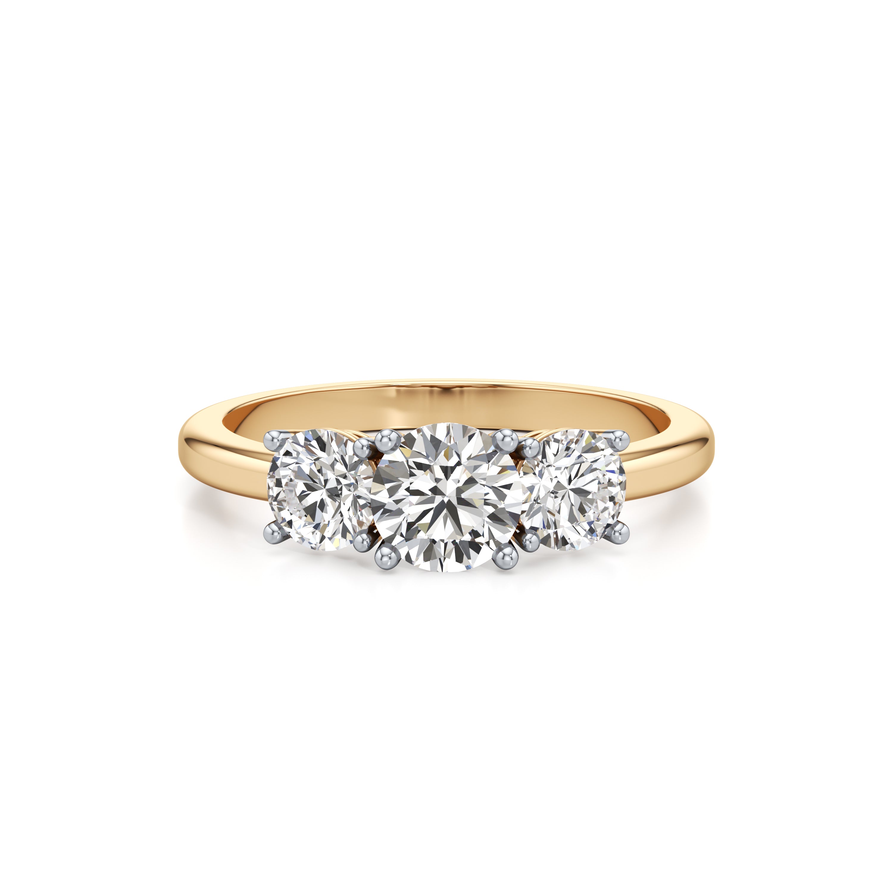 Trio Solitaire Diamond Ring