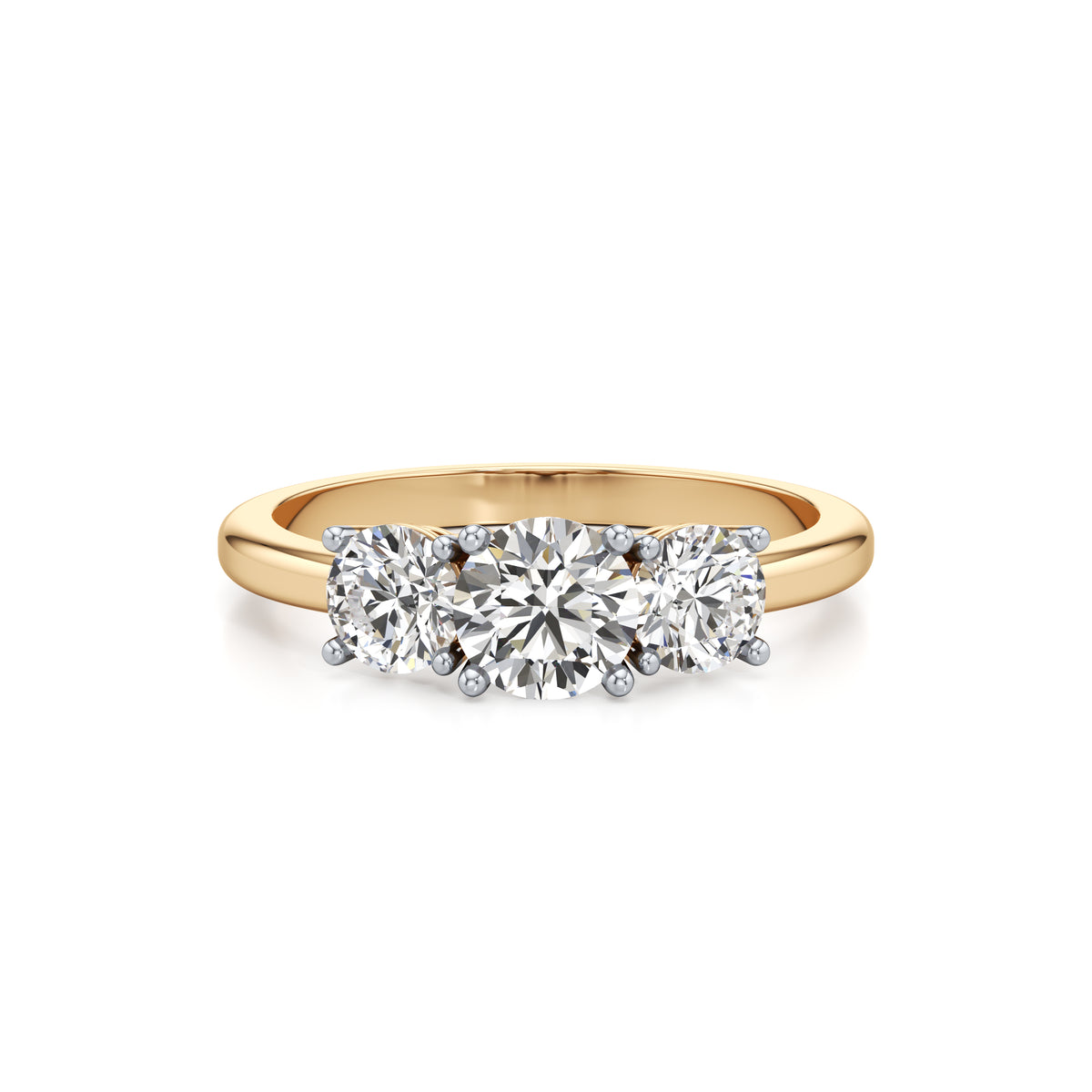 Trio Solitaire Diamond Ring