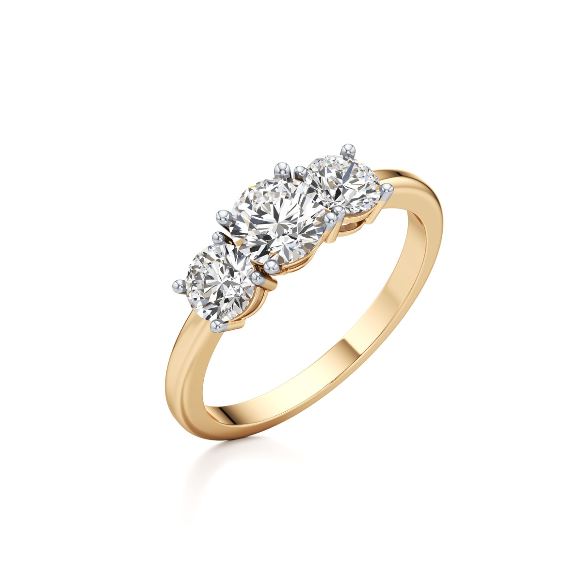 Trio Solitaire Diamond Ring