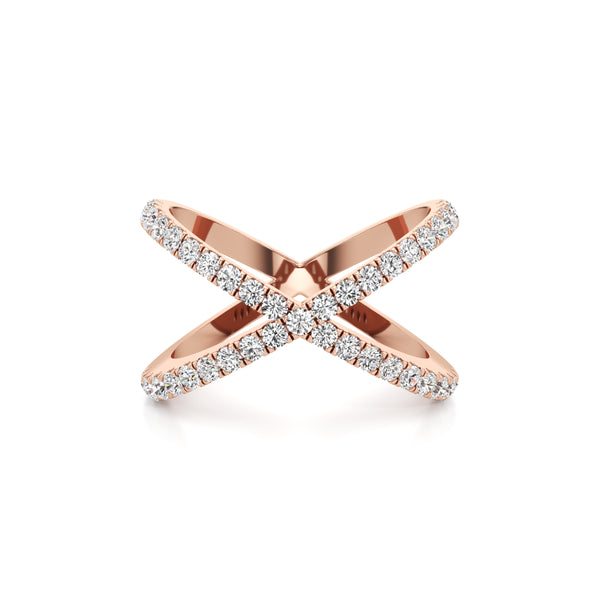Cross Statement Diamond Ring