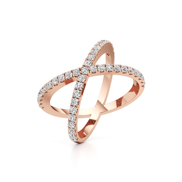 Cross Statement Diamond Ring