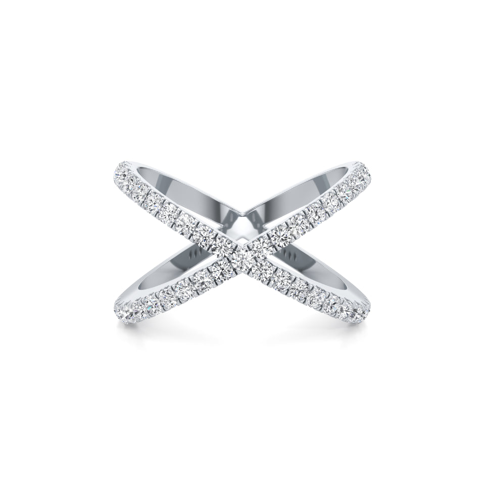 Cross Statement Diamond Ring