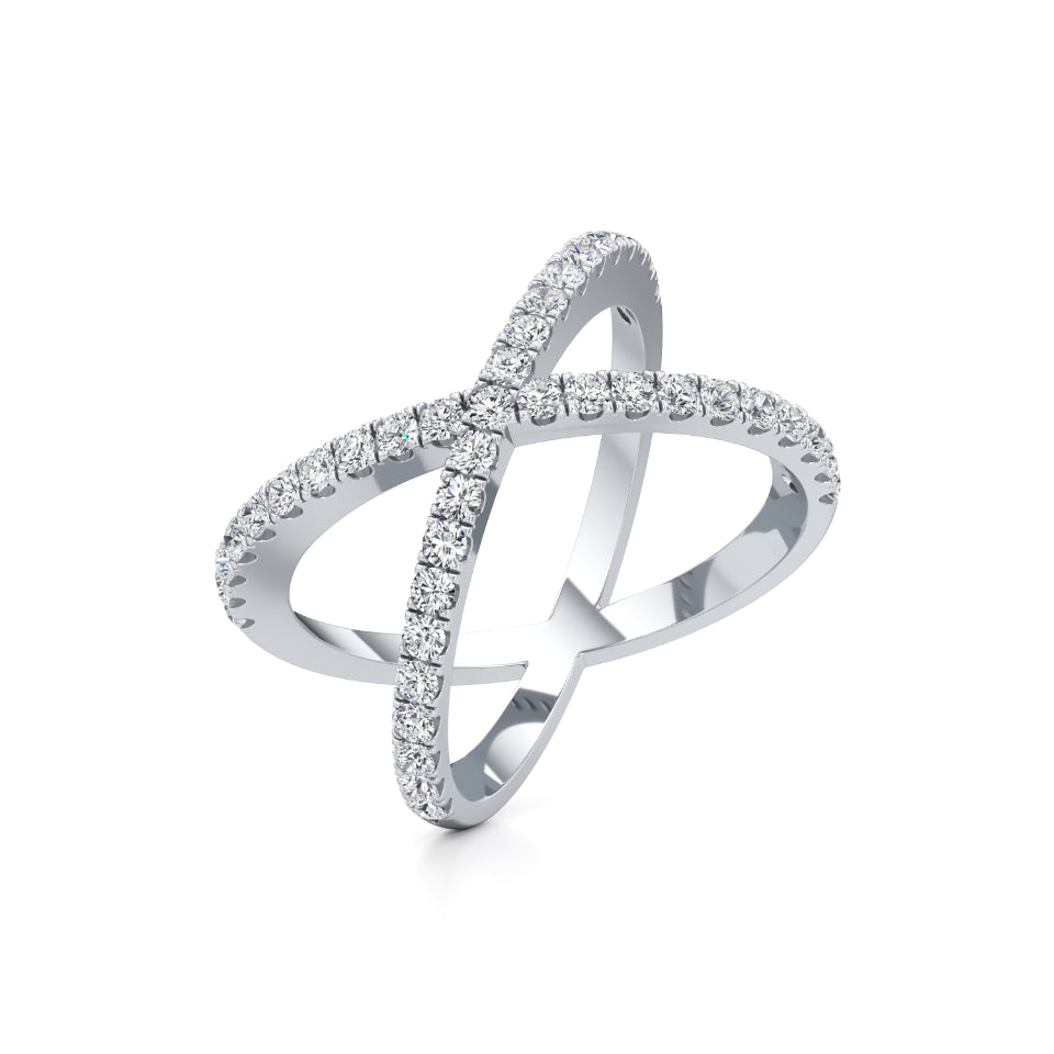 Cross Statement Diamond Ring