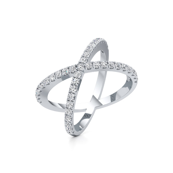 Cross Statement Diamond Ring