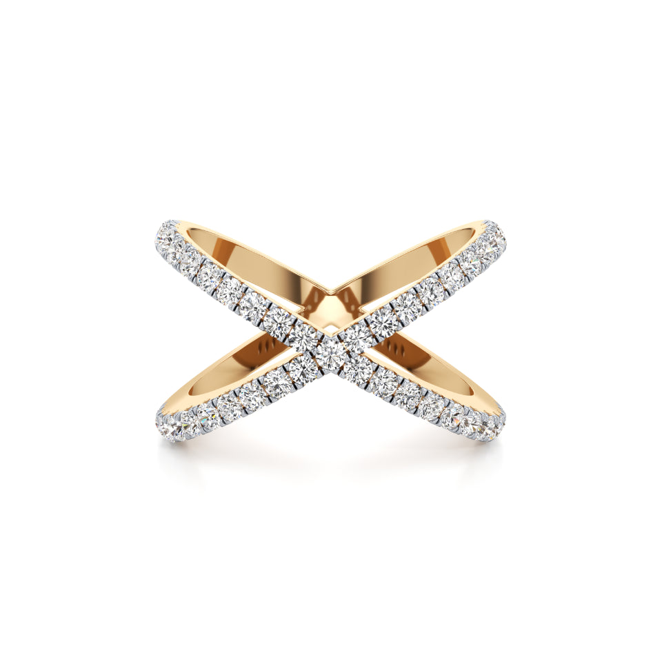 Cross Statement Diamond Ring