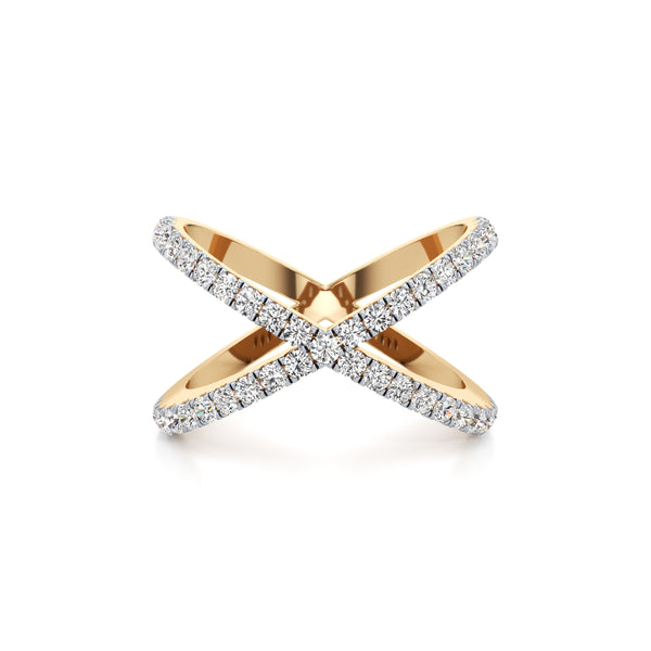 Cross Statement Diamond Ring