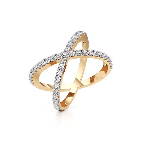 Cross Statement Diamond Ring