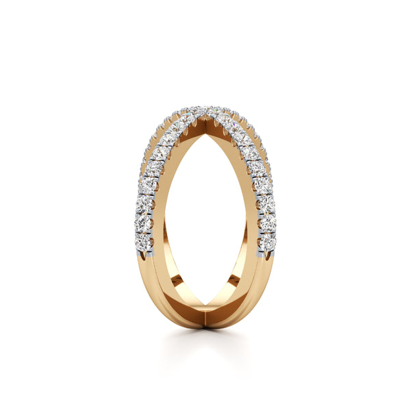 Cross Statement Diamond Ring