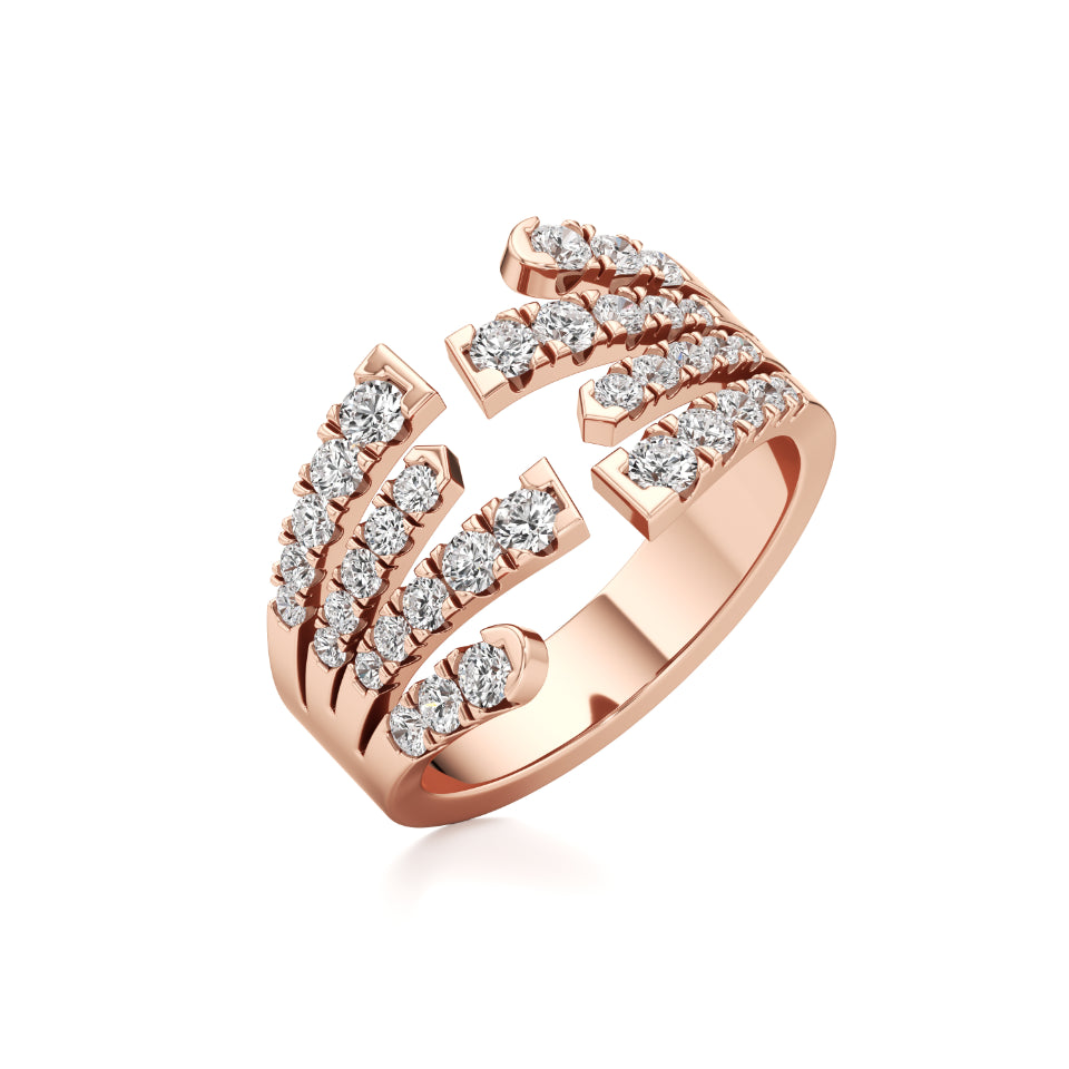 Crossing Paths Diamond Ring