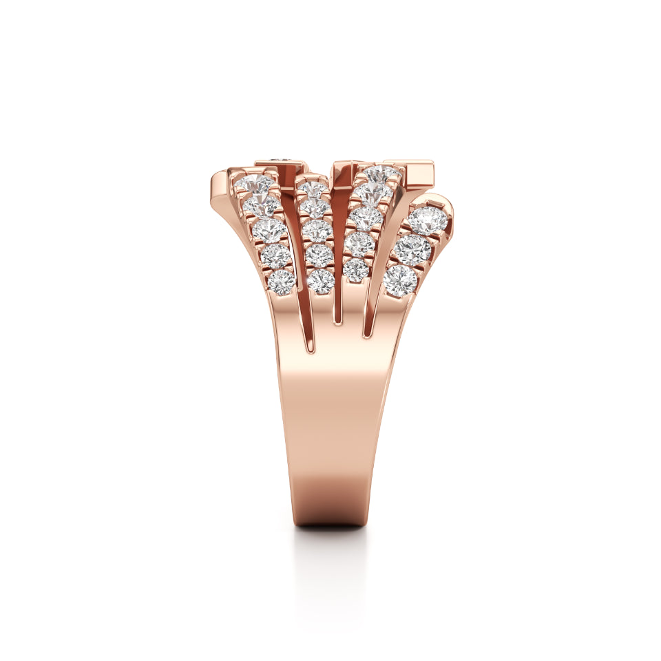 Crossing Paths Diamond Ring