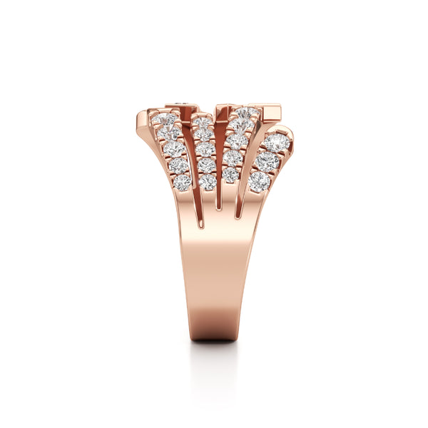 Crossing Paths Diamond Ring