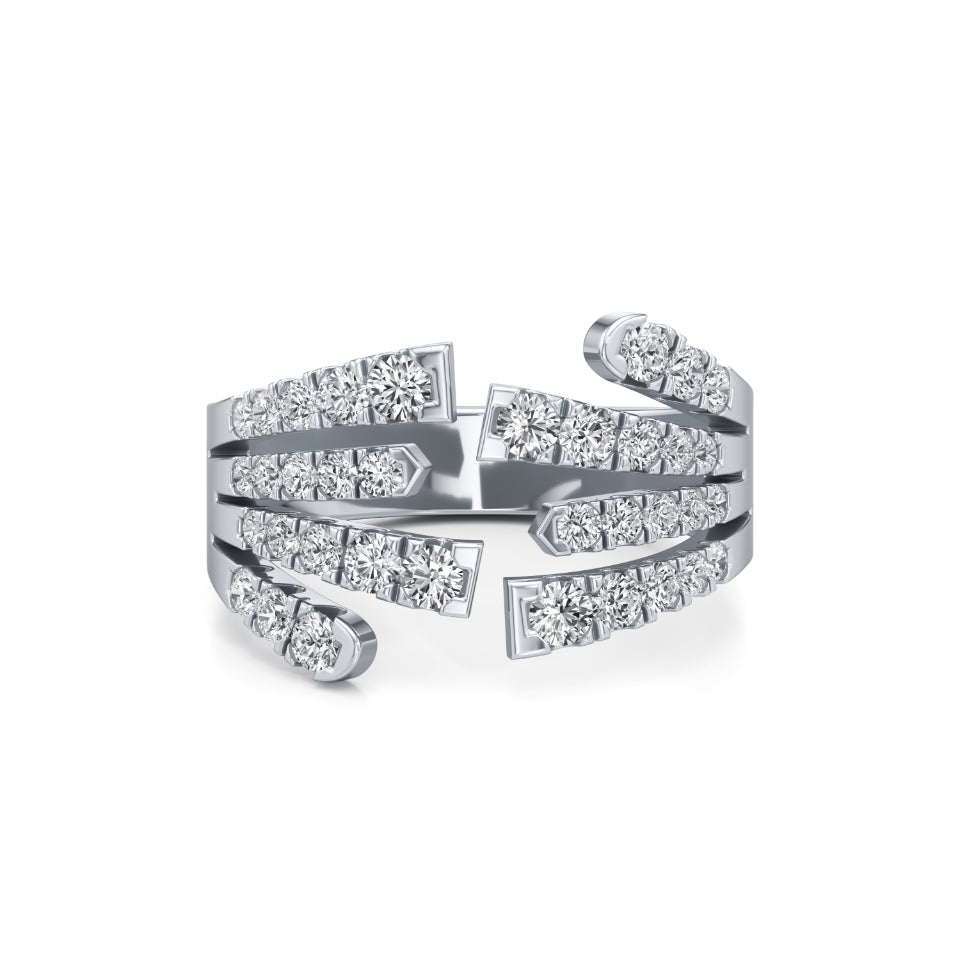 Crossing Paths Diamond Ring