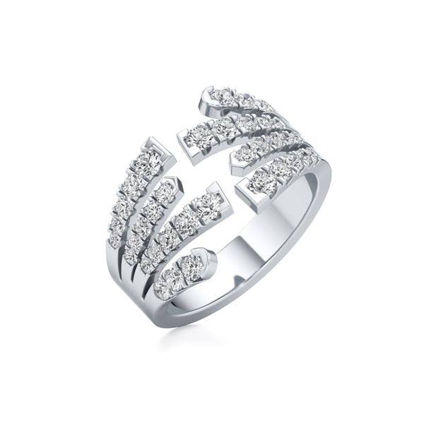 Crossing Paths Diamond Ring