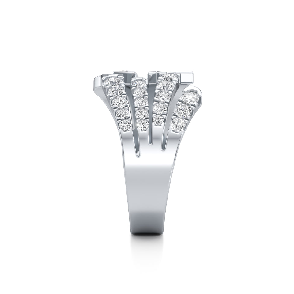 Crossing Paths Diamond Ring