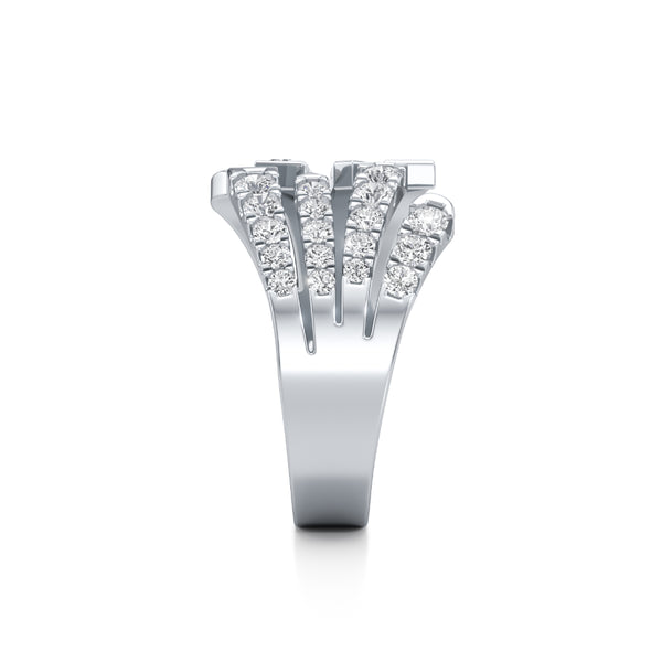 Crossing Paths Diamond Ring