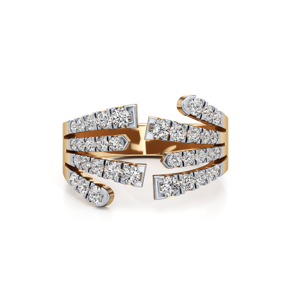 Crossing Paths Diamond Ring