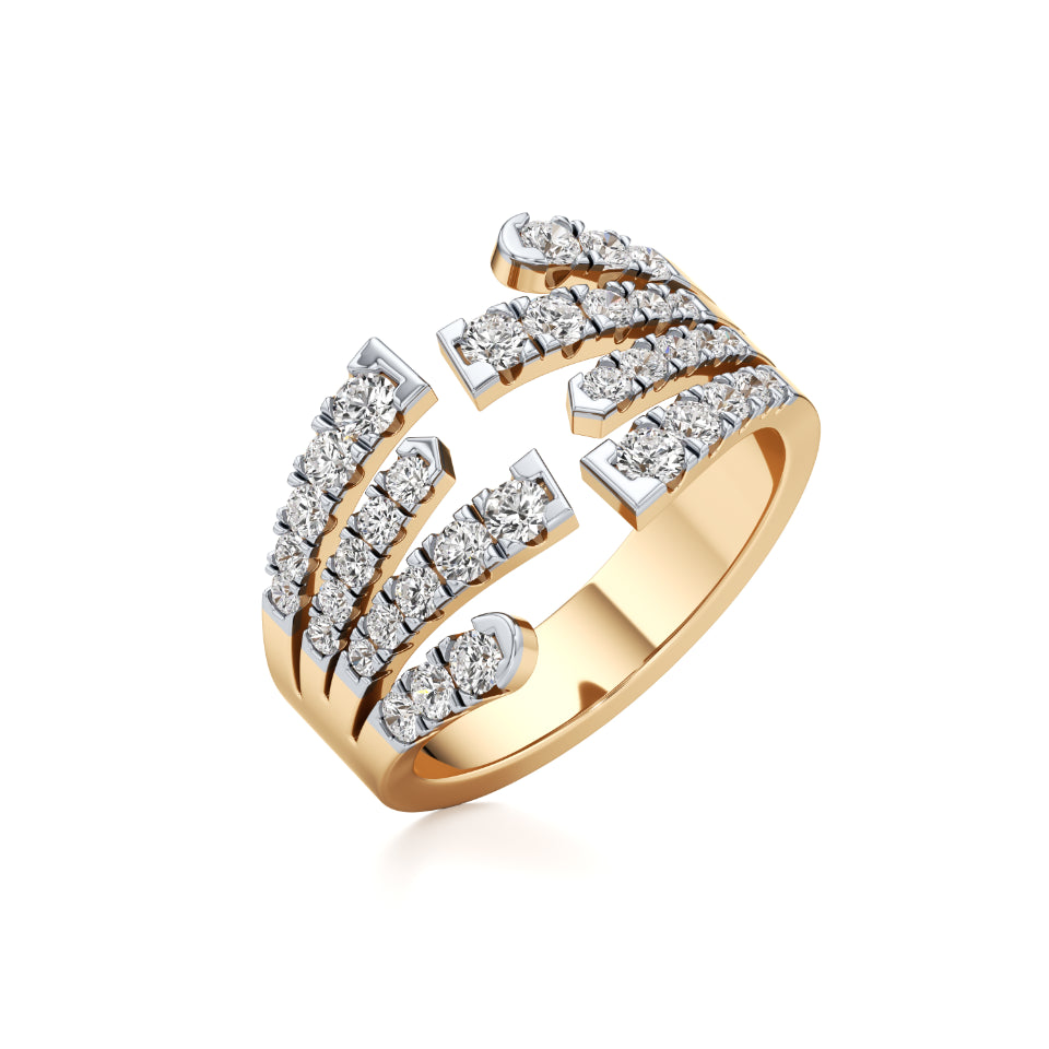 Crossing Paths Diamond Ring