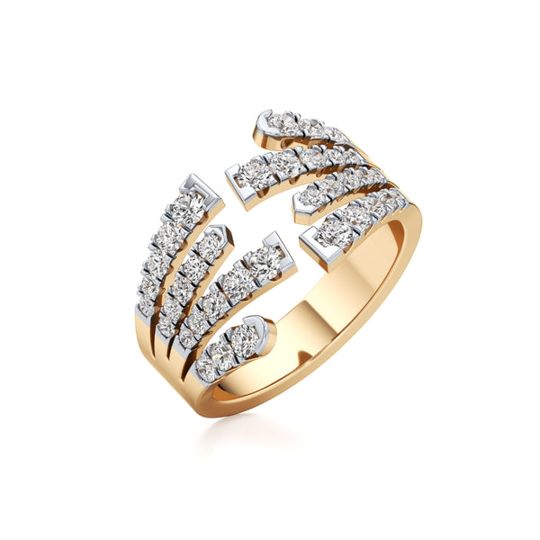 Crossing Paths Diamond Ring