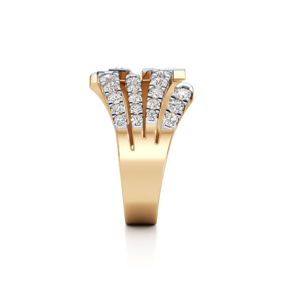 Crossing Paths Diamond Ring