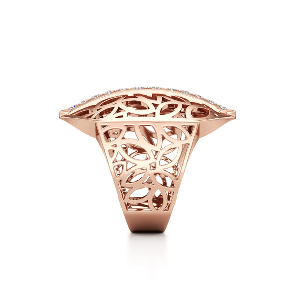 Enclosed Light Diamond Ring