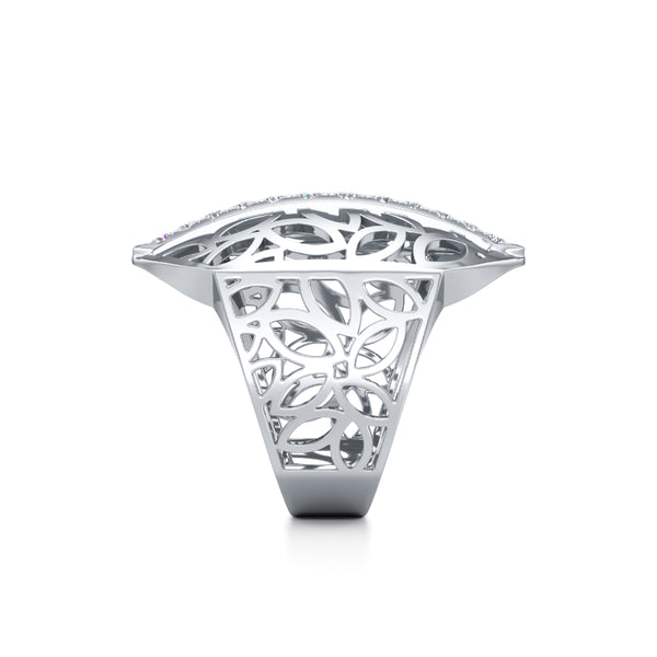 Enclosed Light Diamond Ring