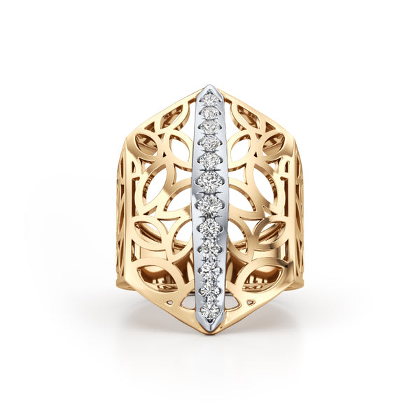 Enclosed Light Diamond Ring