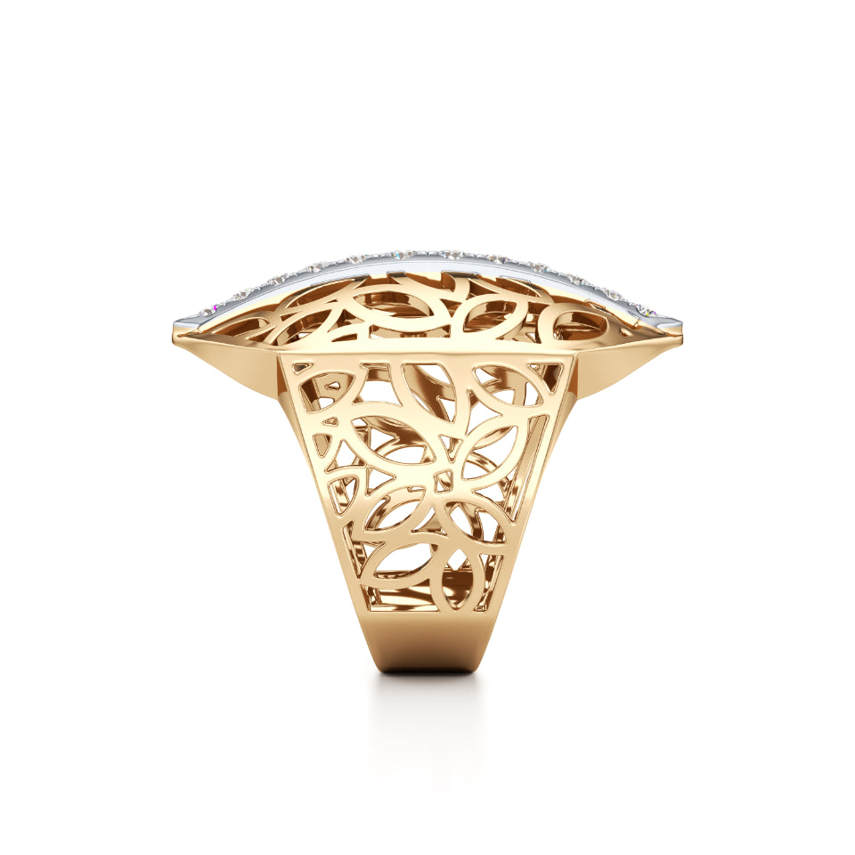 Enclosed Light Diamond Ring