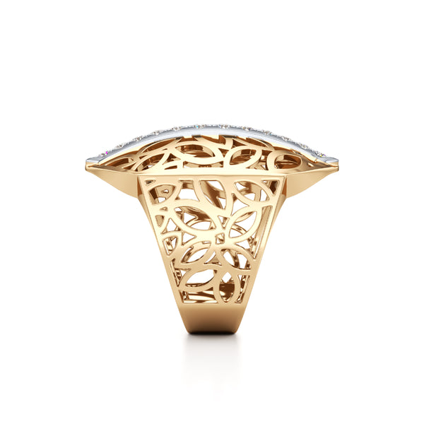 Enclosed Light Diamond Ring