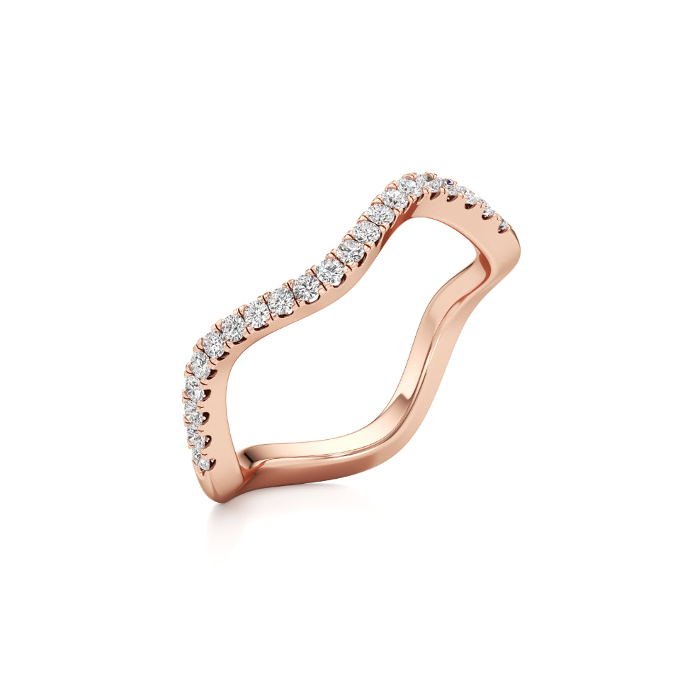 Wavecrest Diamond Ring Band