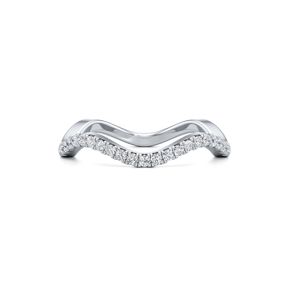 Wavecrest Diamond Ring Band