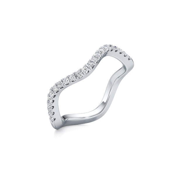Wavecrest Diamond Ring Band