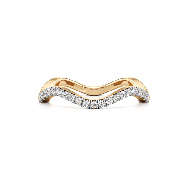 Wavecrest Diamond Ring Band