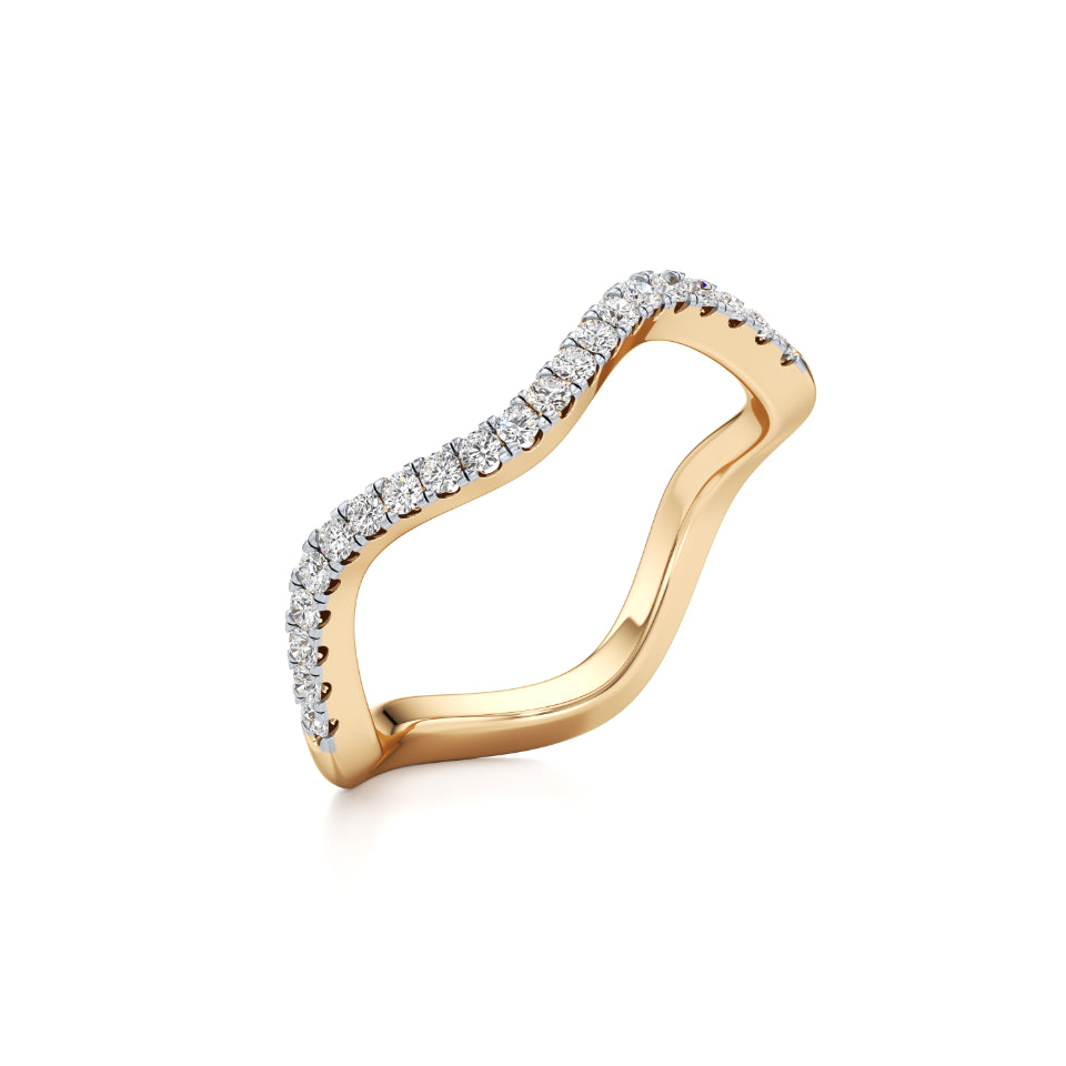 Wavecrest Diamond Ring Band