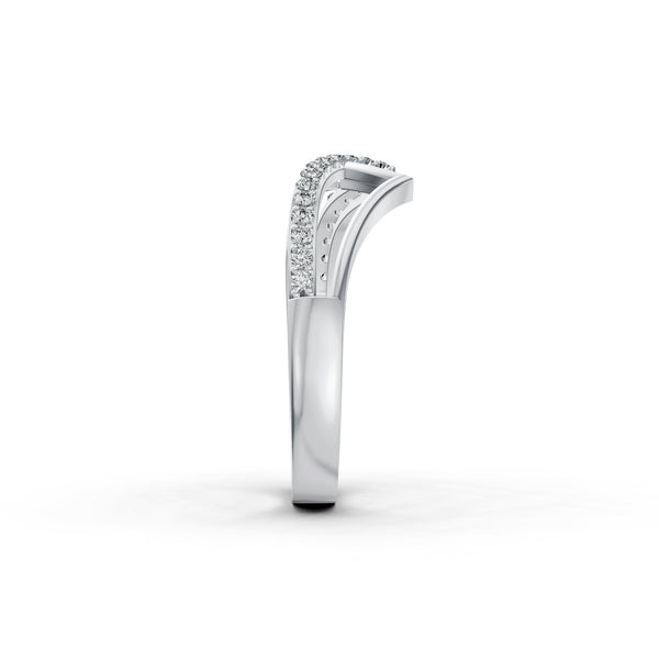 V-Curve Diamond Ring