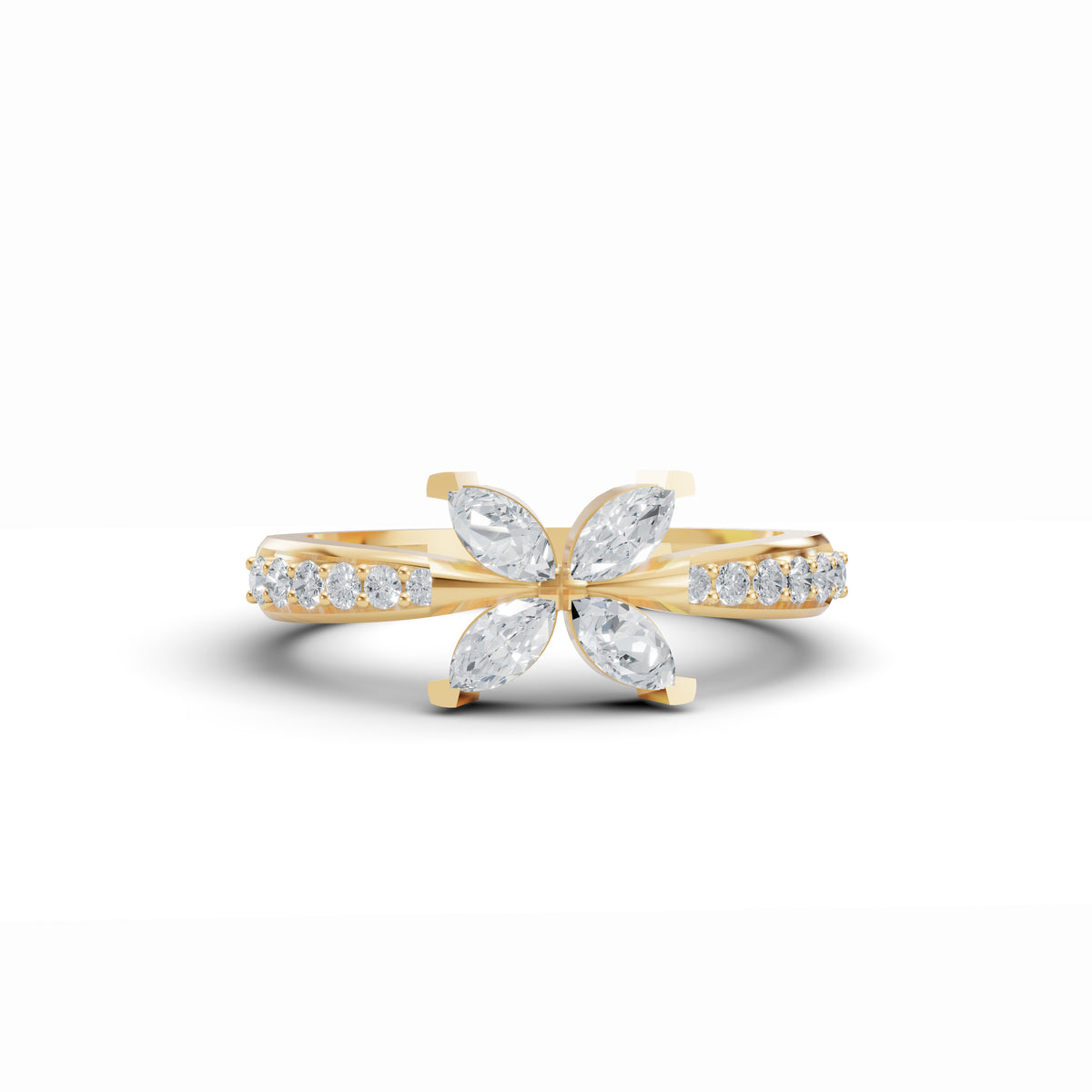 Radiant Harmony Marquise Ring