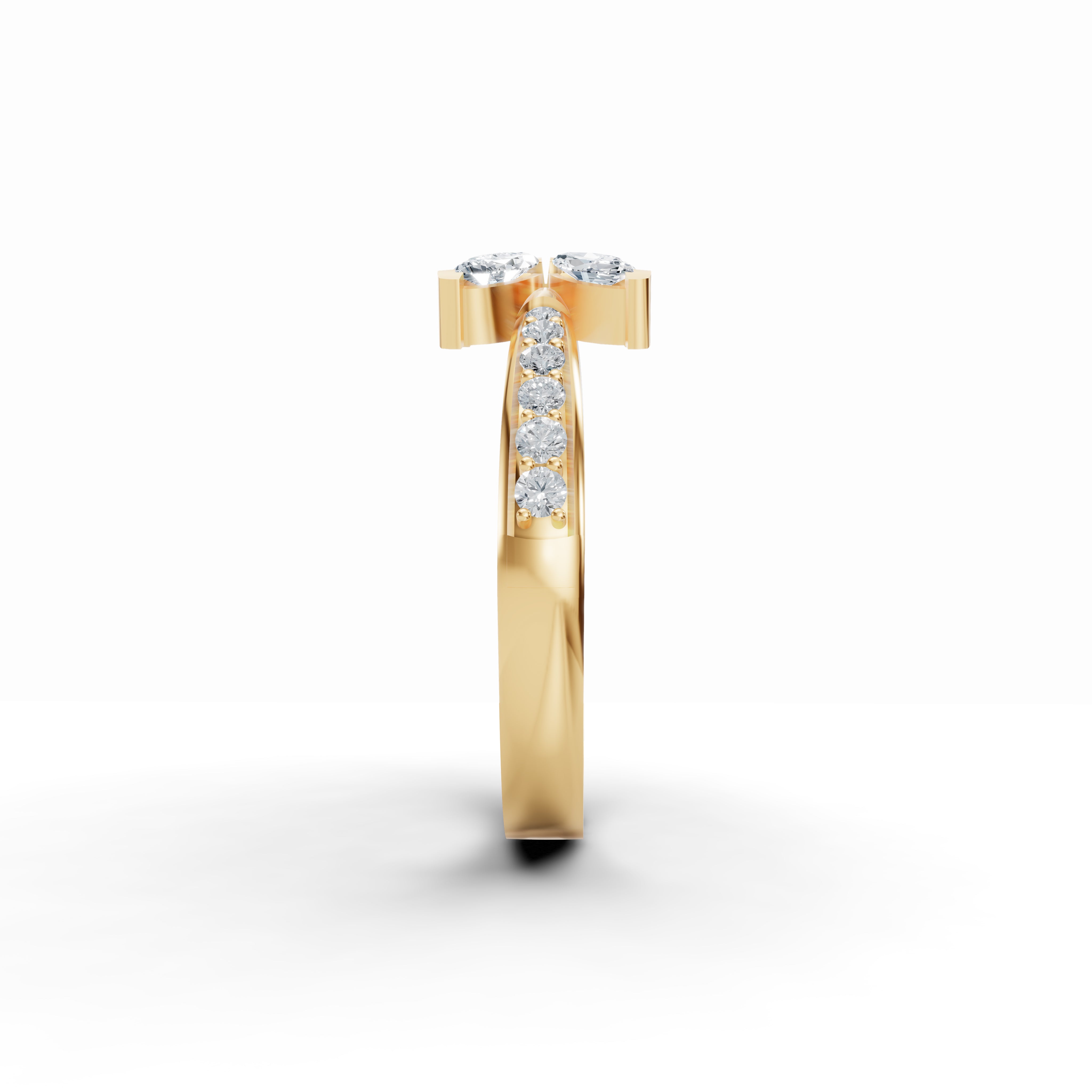 Radiant Harmony Marquise Ring