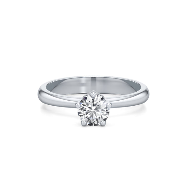 Minimalist Solitaire Diamond Ring
