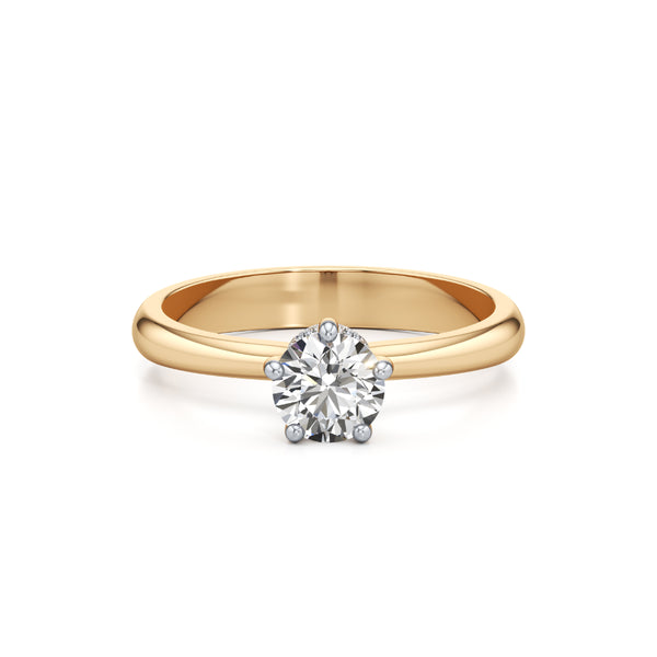 Minimalist Solitaire Diamond Ring
