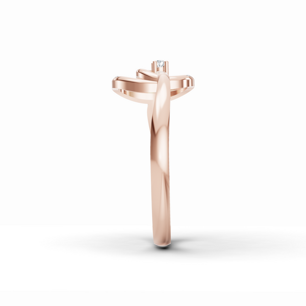 Ocean Swirl Diamond Ring