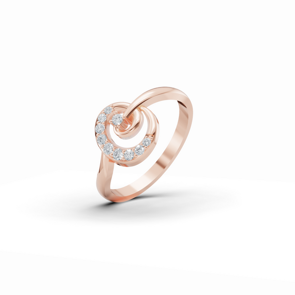 Ocean Swirl Diamond Ring