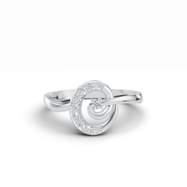 Ocean Swirl Diamond Ring