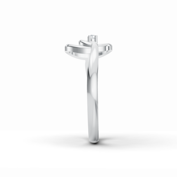 Ocean Swirl Diamond Ring