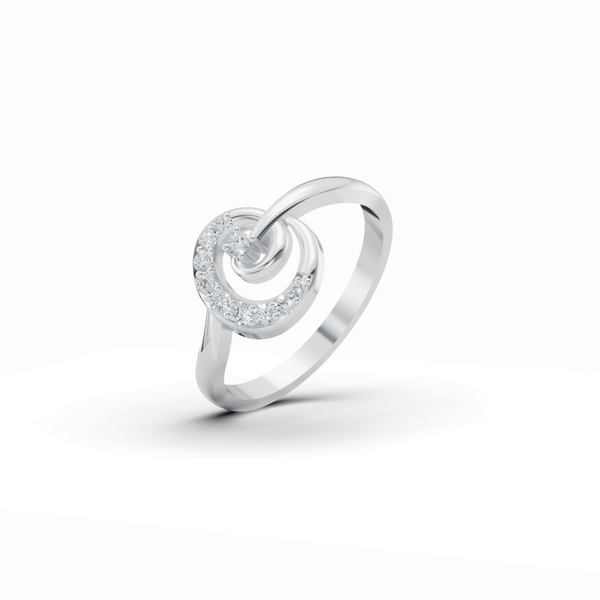 Ocean Swirl Diamond Ring