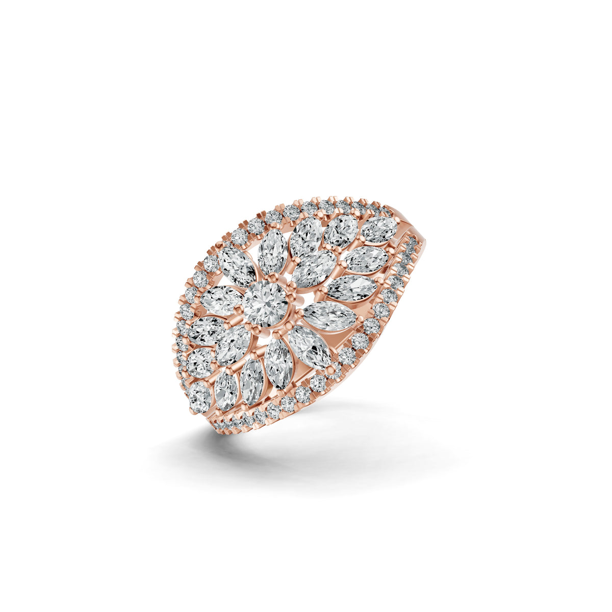 Majestic Marquise Bloom Diamond Ring