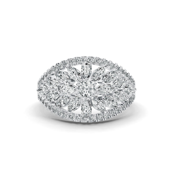 Majestic Marquise Bloom Diamond Ring